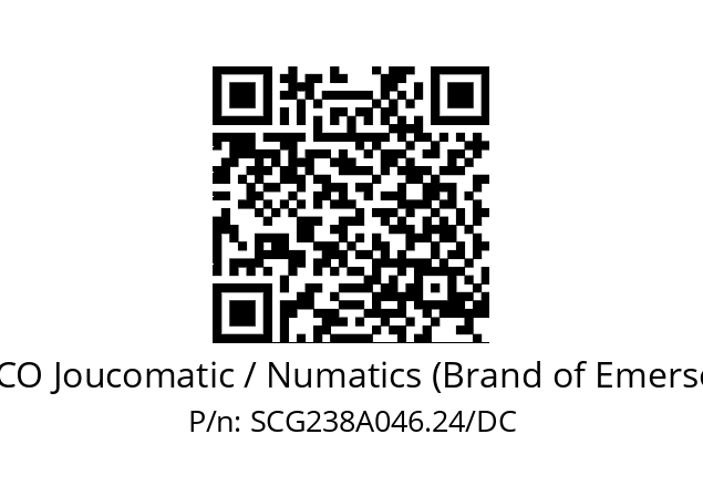   ASCO Joucomatic / Numatics (Brand of Emerson) SCG238A046.24/DC