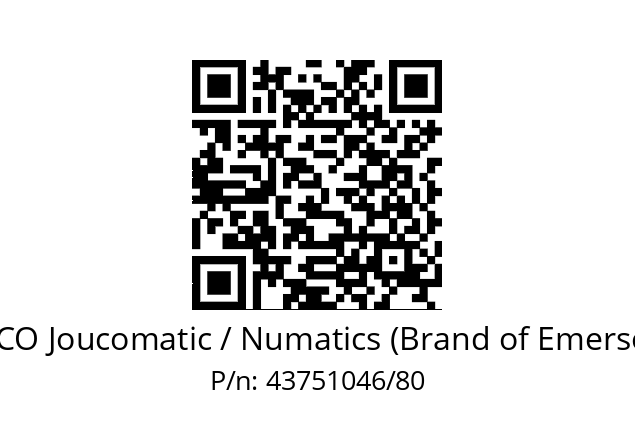   ASCO Joucomatic / Numatics (Brand of Emerson) 43751046/80