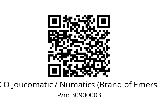   ASCO Joucomatic / Numatics (Brand of Emerson) 30900003