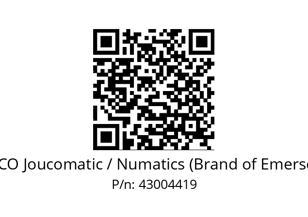   ASCO Joucomatic / Numatics (Brand of Emerson) 43004419