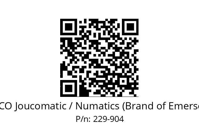   ASCO Joucomatic / Numatics (Brand of Emerson) 229-904