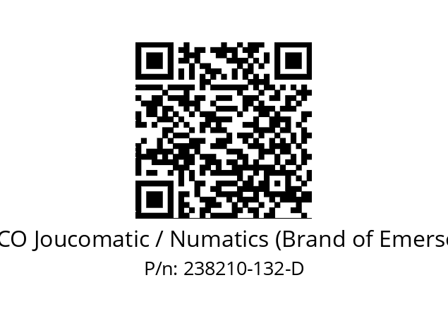   ASCO Joucomatic / Numatics (Brand of Emerson) 238210-132-D