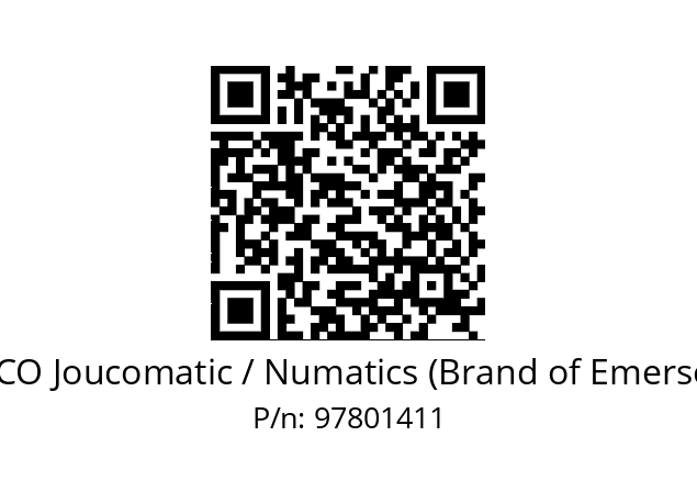   ASCO Joucomatic / Numatics (Brand of Emerson) 97801411