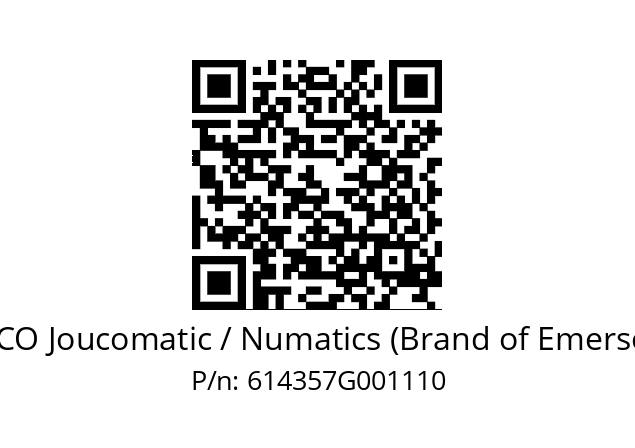   ASCO Joucomatic / Numatics (Brand of Emerson) 614357G001110