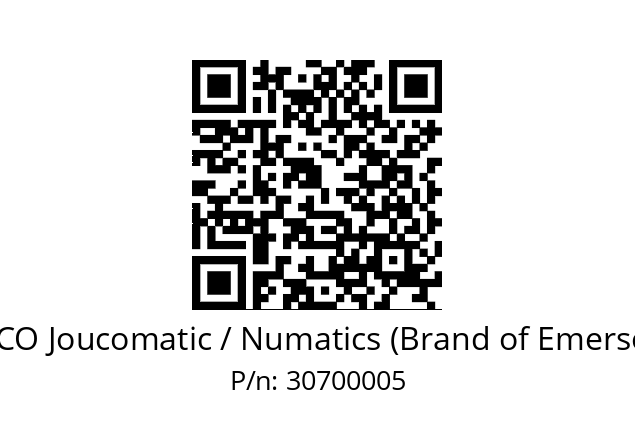   ASCO Joucomatic / Numatics (Brand of Emerson) 30700005