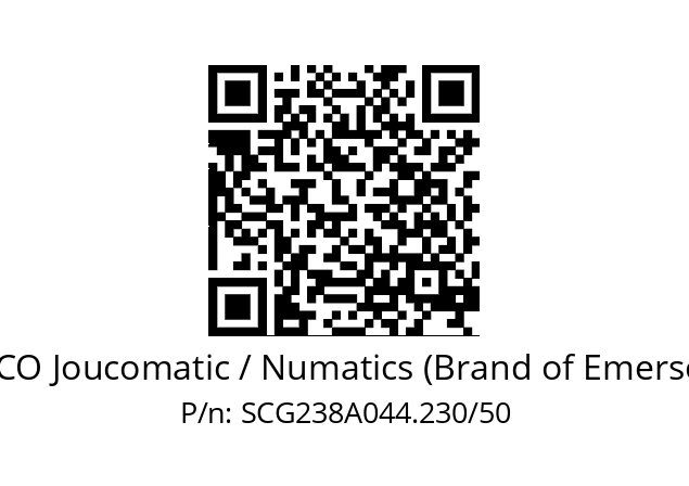   ASCO Joucomatic / Numatics (Brand of Emerson) SCG238A044.230/50