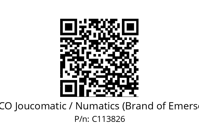   ASCO Joucomatic / Numatics (Brand of Emerson) C113826