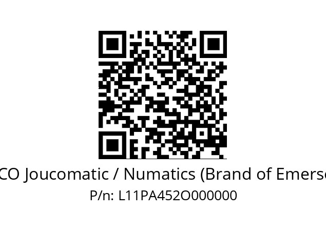   ASCO Joucomatic / Numatics (Brand of Emerson) L11PA452O000000