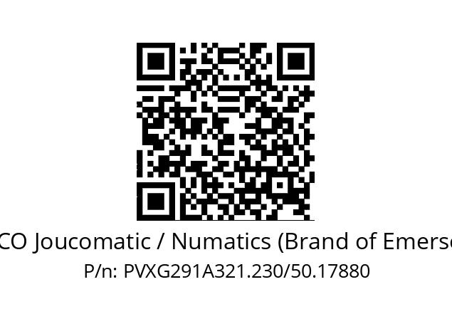   ASCO Joucomatic / Numatics (Brand of Emerson) PVXG291A321.230/50.17880