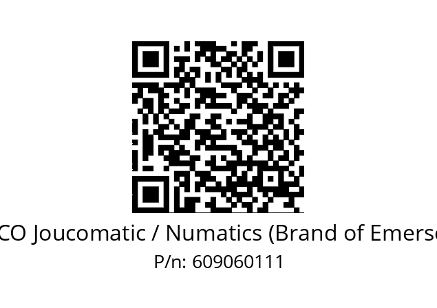   ASCO Joucomatic / Numatics (Brand of Emerson) 609060111