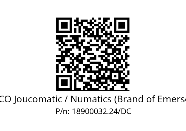   ASCO Joucomatic / Numatics (Brand of Emerson) 18900032.24/DC