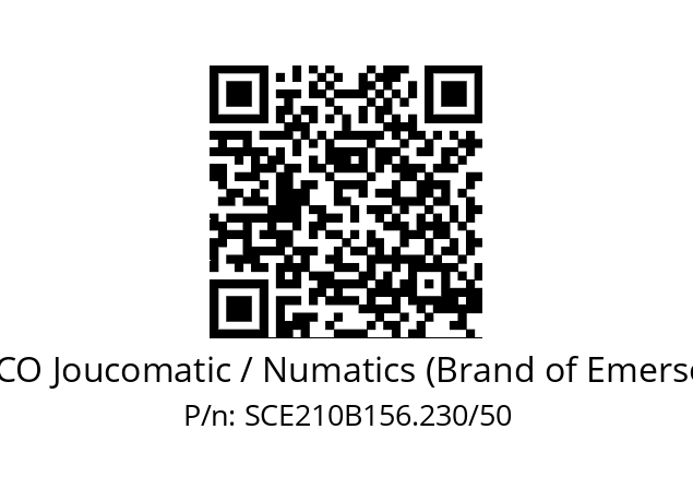   ASCO Joucomatic / Numatics (Brand of Emerson) SCE210B156.230/50