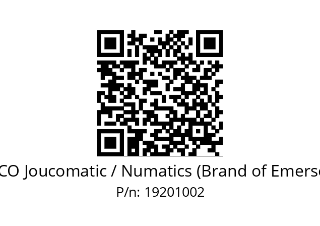   ASCO Joucomatic / Numatics (Brand of Emerson) 19201002