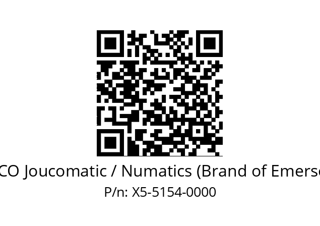   ASCO Joucomatic / Numatics (Brand of Emerson) X5-5154-0000