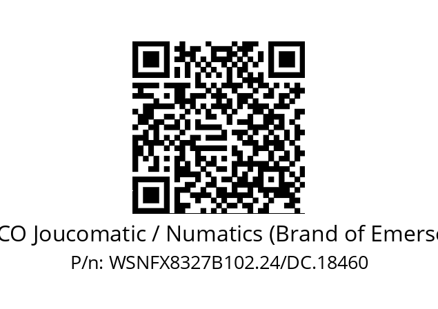   ASCO Joucomatic / Numatics (Brand of Emerson) WSNFX8327B102.24/DC.18460