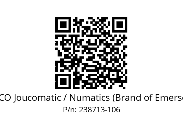   ASCO Joucomatic / Numatics (Brand of Emerson) 238713-106