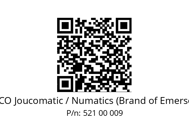   ASCO Joucomatic / Numatics (Brand of Emerson) 521 00 009