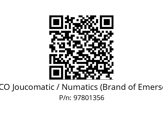   ASCO Joucomatic / Numatics (Brand of Emerson) 97801356