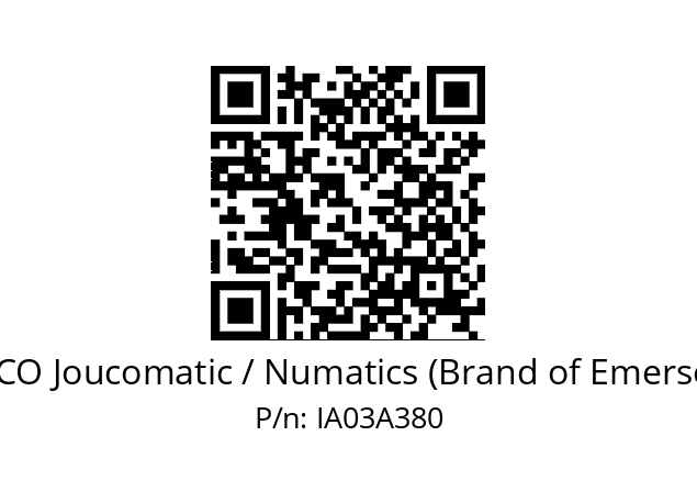   ASCO Joucomatic / Numatics (Brand of Emerson) IA03A380