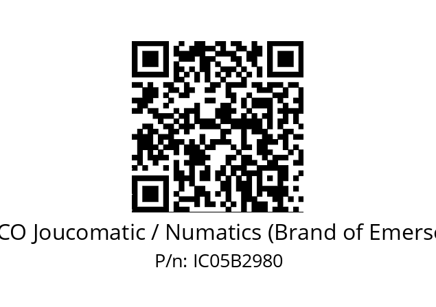   ASCO Joucomatic / Numatics (Brand of Emerson) IC05B2980