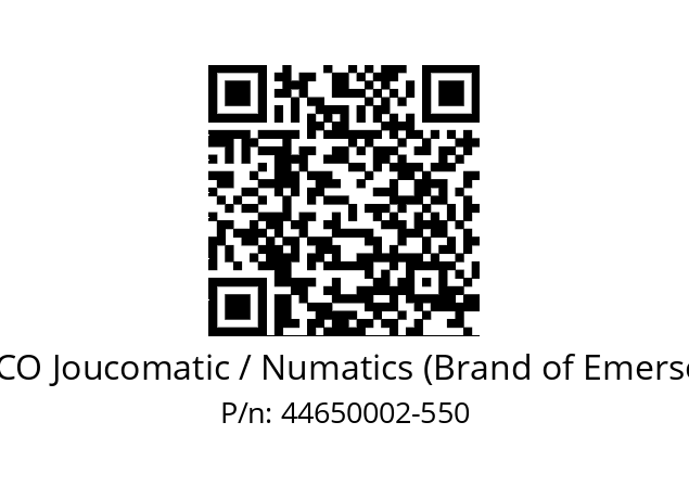   ASCO Joucomatic / Numatics (Brand of Emerson) 44650002-550