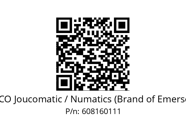   ASCO Joucomatic / Numatics (Brand of Emerson) 608160111