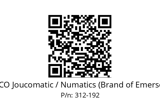   ASCO Joucomatic / Numatics (Brand of Emerson) 312-192