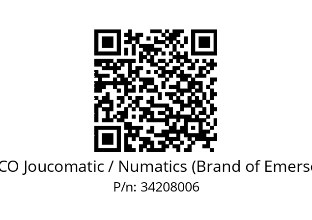   ASCO Joucomatic / Numatics (Brand of Emerson) 34208006