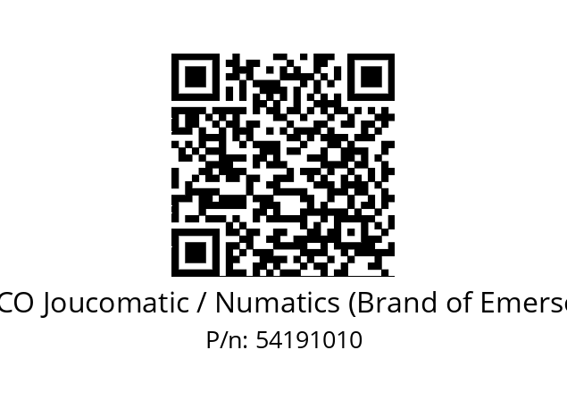   ASCO Joucomatic / Numatics (Brand of Emerson) 54191010