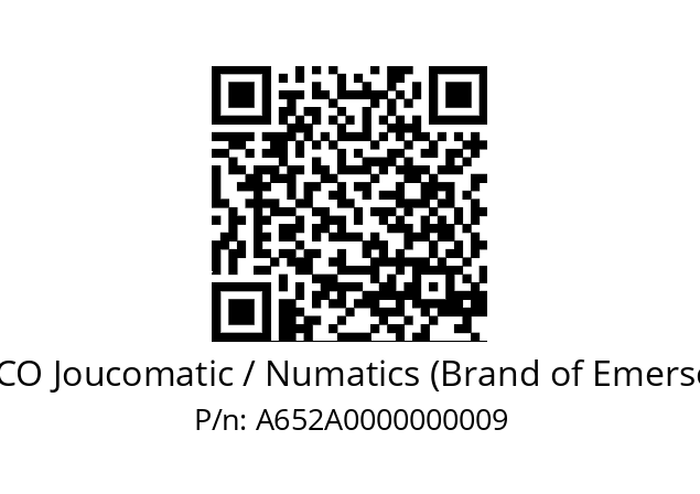   ASCO Joucomatic / Numatics (Brand of Emerson) A652A0000000009