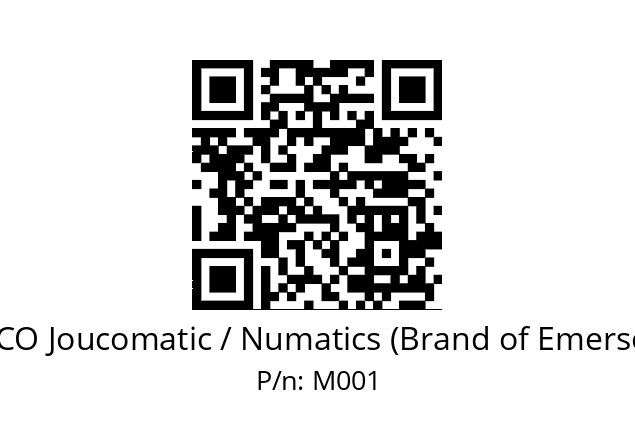   ASCO Joucomatic / Numatics (Brand of Emerson) M001