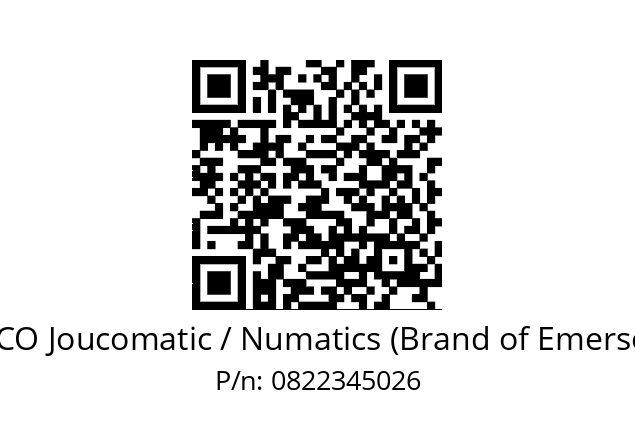   ASCO Joucomatic / Numatics (Brand of Emerson) 0822345026