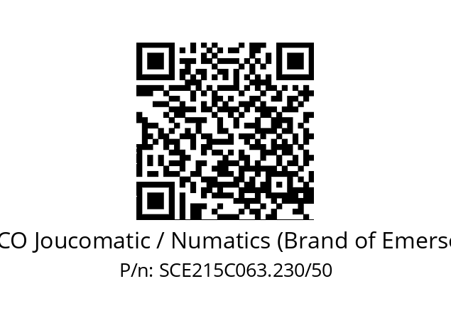   ASCO Joucomatic / Numatics (Brand of Emerson) SCE215C063.230/50