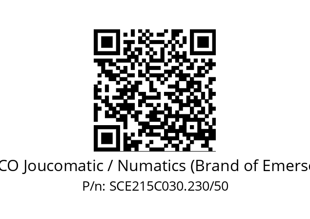   ASCO Joucomatic / Numatics (Brand of Emerson) SCE215C030.230/50