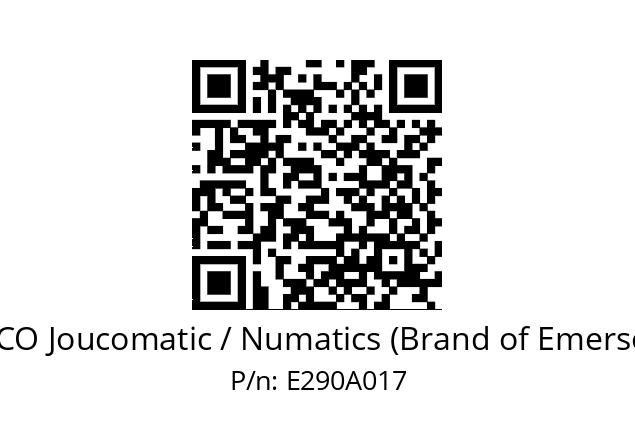   ASCO Joucomatic / Numatics (Brand of Emerson) E290A017