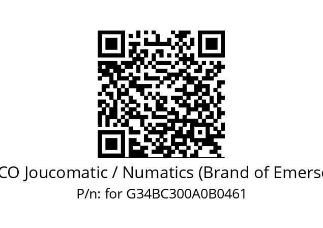   ASCO Joucomatic / Numatics (Brand of Emerson) for G34BC300A0B0461