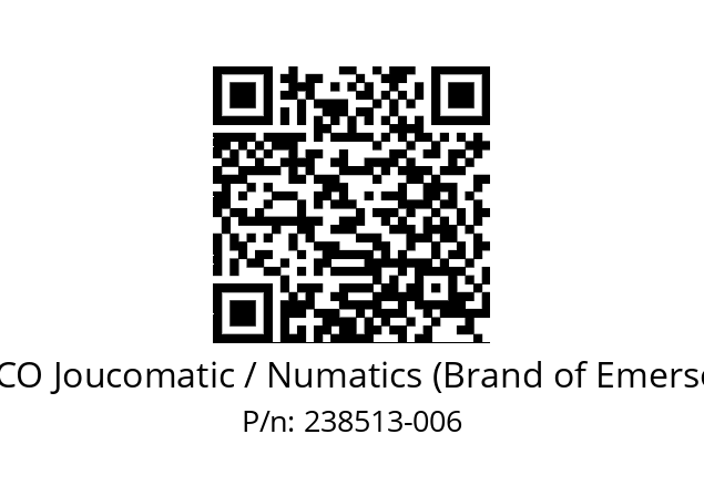   ASCO Joucomatic / Numatics (Brand of Emerson) 238513-006