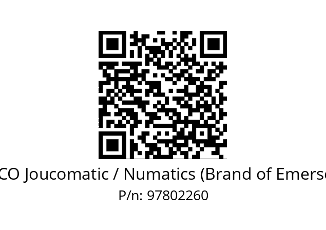   ASCO Joucomatic / Numatics (Brand of Emerson) 97802260