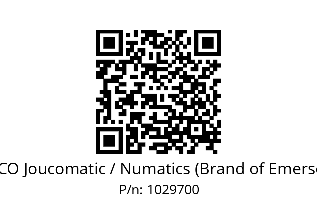   ASCO Joucomatic / Numatics (Brand of Emerson) 1029700