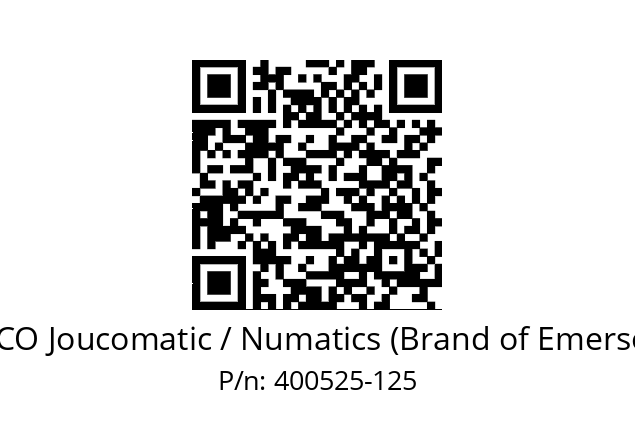   ASCO Joucomatic / Numatics (Brand of Emerson) 400525-125