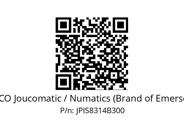   ASCO Joucomatic / Numatics (Brand of Emerson) JPIS8314B300