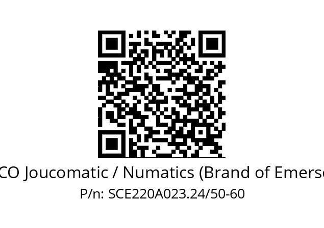   ASCO Joucomatic / Numatics (Brand of Emerson) SCE220A023.24/50-60