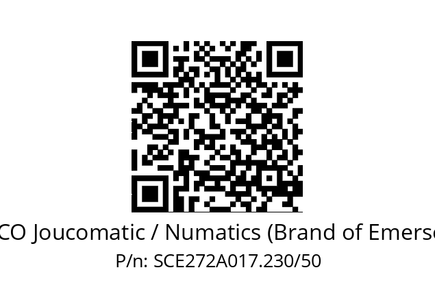   ASCO Joucomatic / Numatics (Brand of Emerson) SCE272A017.230/50