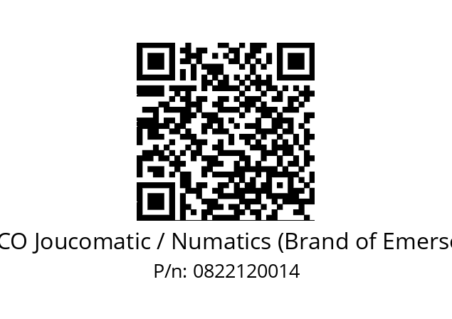   ASCO Joucomatic / Numatics (Brand of Emerson) 0822120014