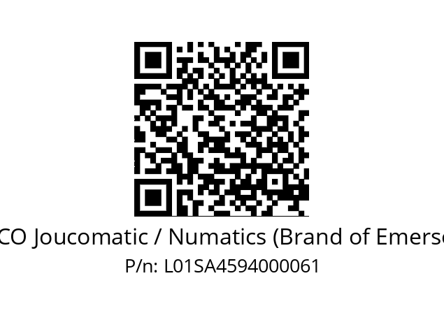   ASCO Joucomatic / Numatics (Brand of Emerson) L01SA4594000061