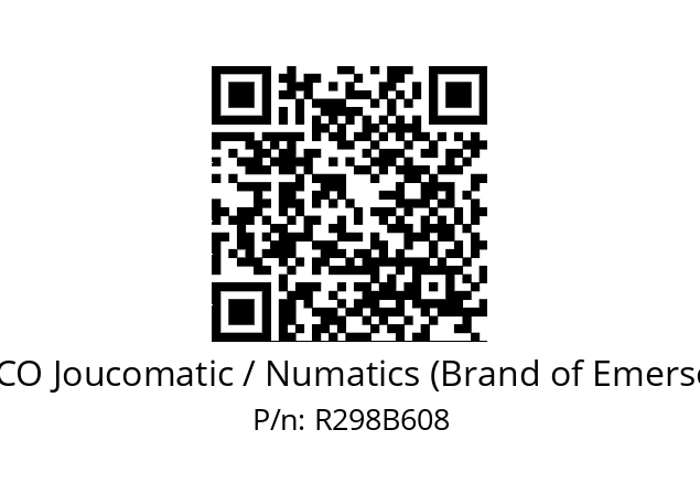   ASCO Joucomatic / Numatics (Brand of Emerson) R298B608