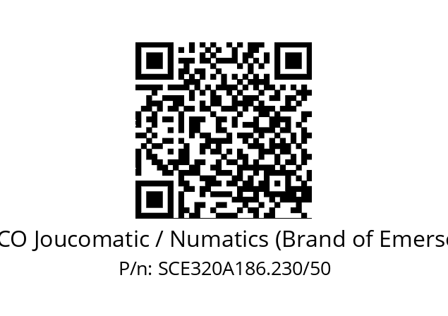   ASCO Joucomatic / Numatics (Brand of Emerson) SCE320A186.230/50