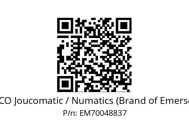   ASCO Joucomatic / Numatics (Brand of Emerson) EM70048837