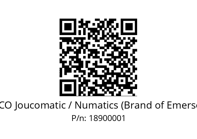   ASCO Joucomatic / Numatics (Brand of Emerson) 18900001