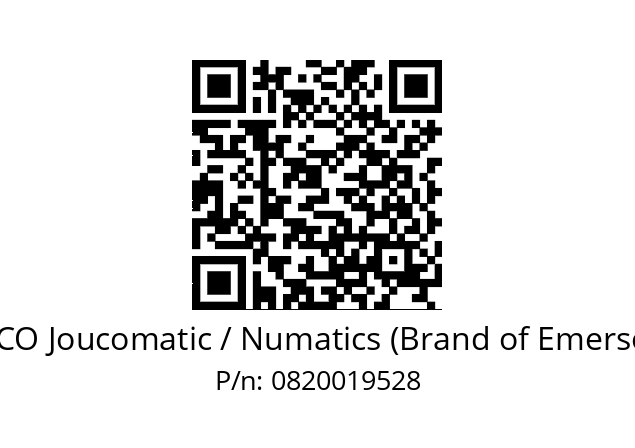   ASCO Joucomatic / Numatics (Brand of Emerson) 0820019528